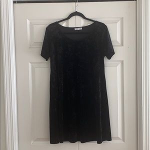 Black Velvet Mini Dress
